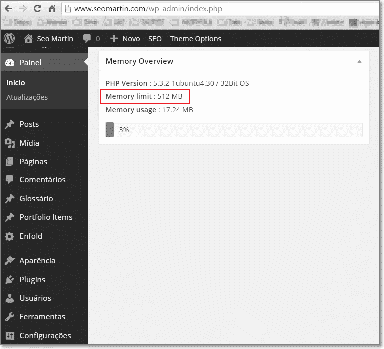 memory limit seo martin